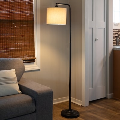 Industrial Tree Floor Lamp: Three Adjustable Heads, Metal Finish.