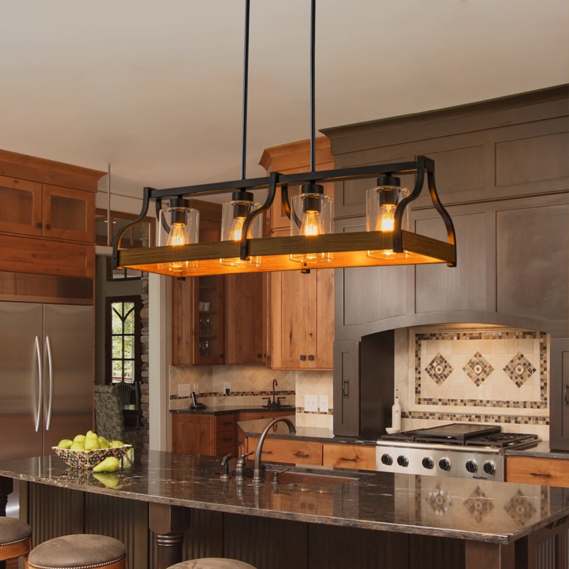 Island Pendant Light X Brace Detail Rustic Island Light With X Brace