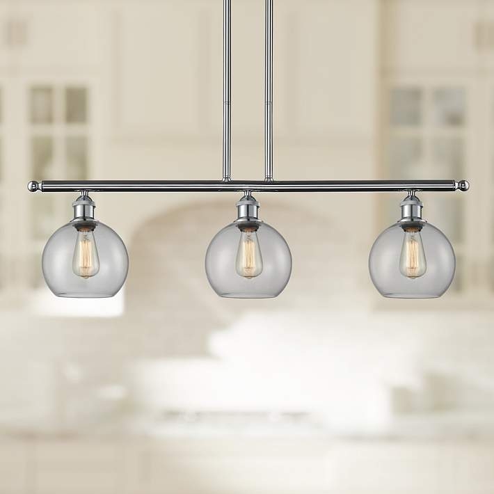 Kitchen Island Pendant: Linear Crystal Fringe, Linear Crystal Chandelier