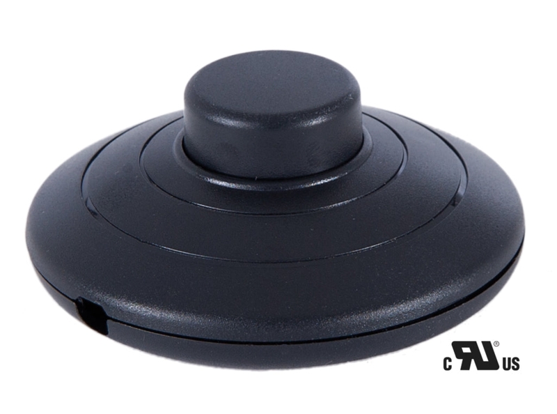 Lamp Part: Black Foot Operated Push Button Floor Switch Accessory
