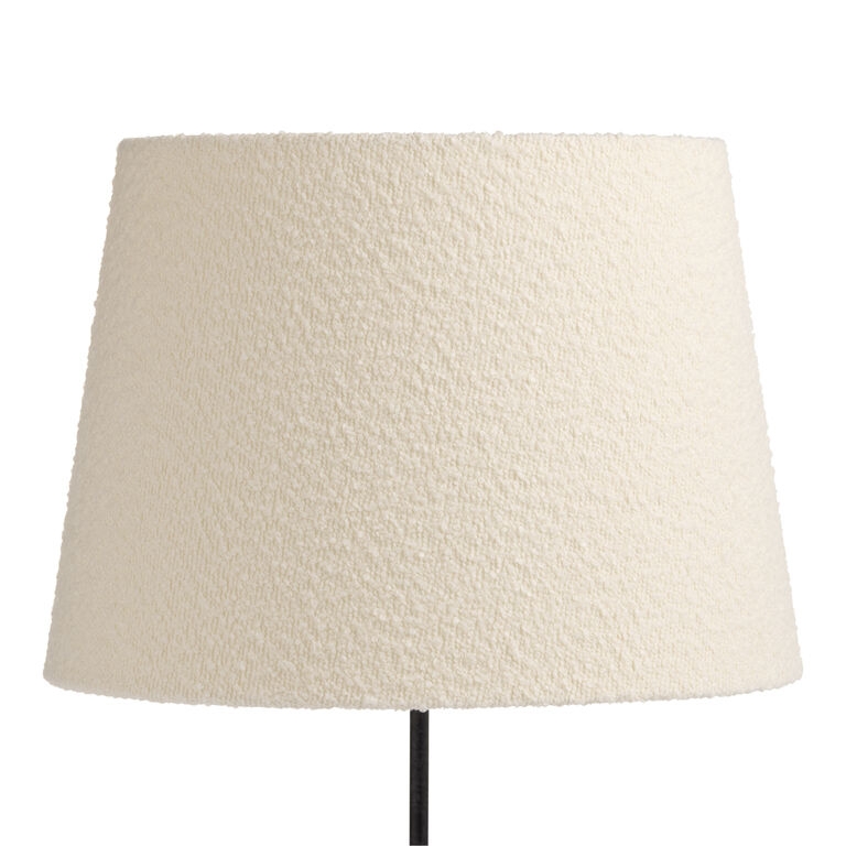 Lamp Shade Boucle Texture Drum Shape Cylindrical Modern Style
