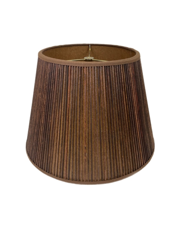 Lamp Shade Cherry Stick Vertical Ribbed Empire Shape