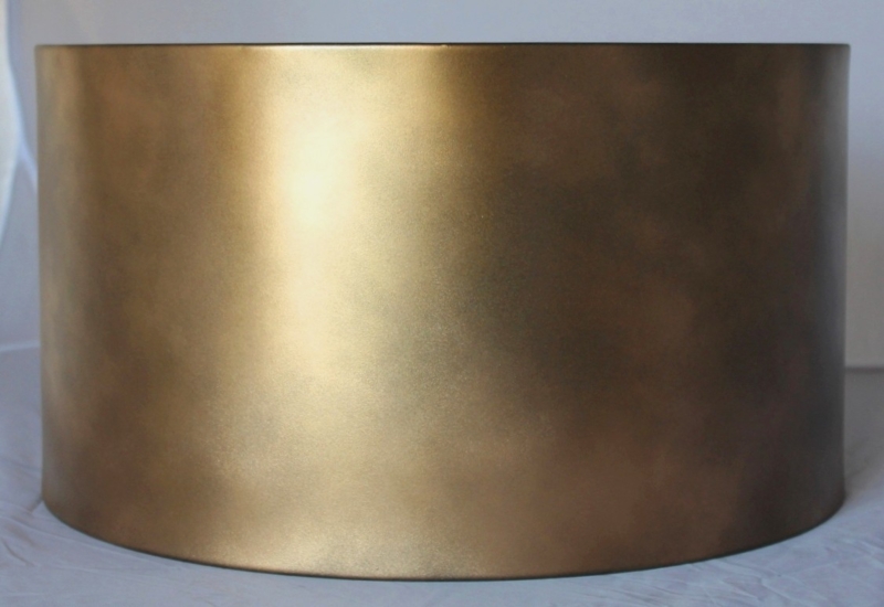 Lamp Shade Coolie Shape Antique Gold Metal Vintage Look Accessory