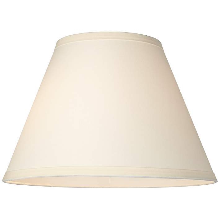 Lamp Shade Empire Shape Vertical Ribs Slanted Sides Small