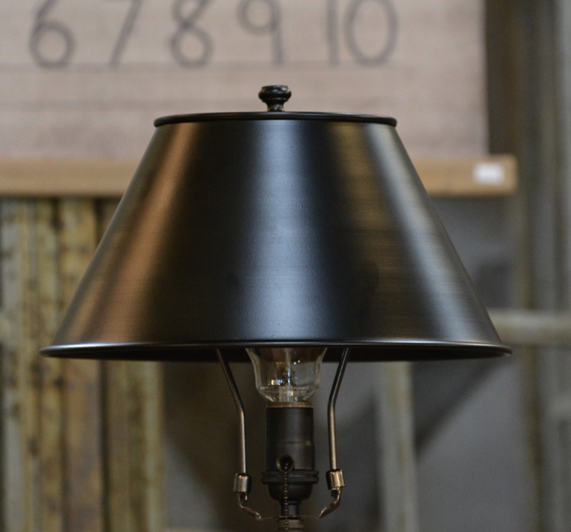 Lamp Shade: Industrial Matte Metal Dome, Warehouse Style
