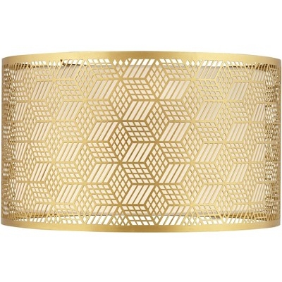 Lamp Shade Laser Cut Metal Geometric Lattice Modern Geometric Drum