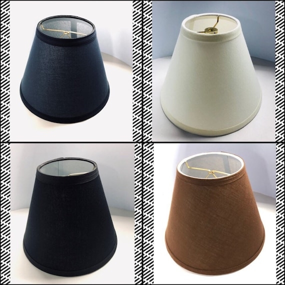 Lamp Shade Navy Blue Woven Fabric Hardback Tapered Spider Top