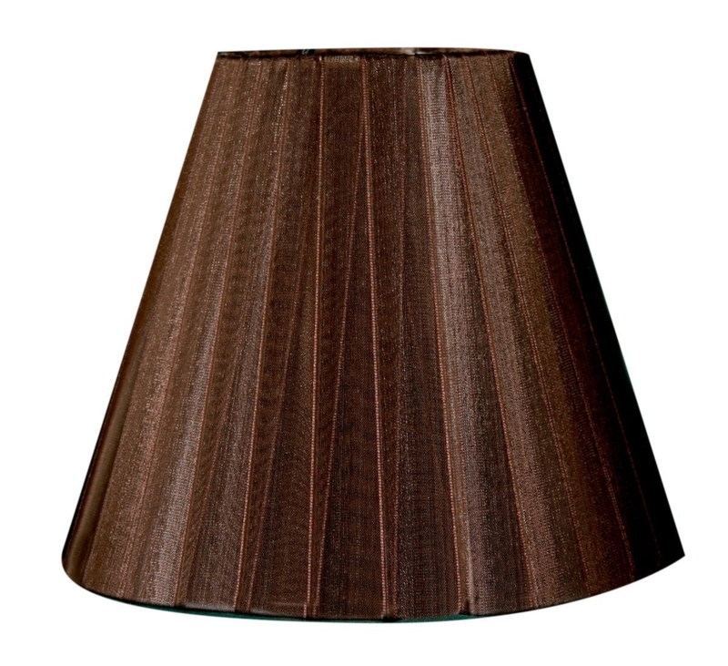 Lamp Shade Pleated Organza Clip On Empire Classic