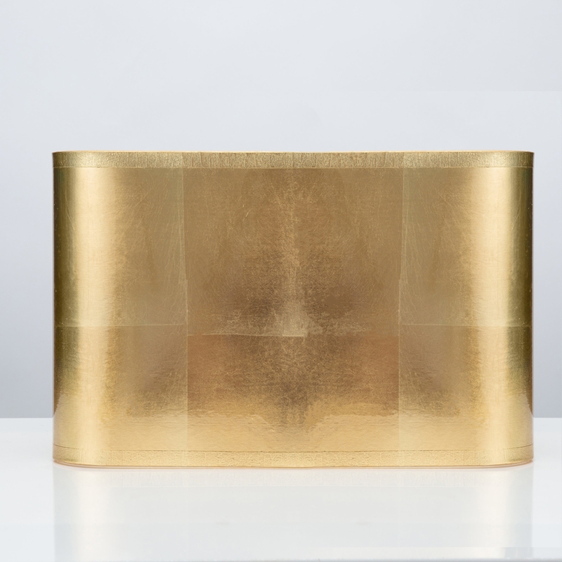 Lamp Shade Rectangular Silhouette Gold Foil Modern Shade for Lamps