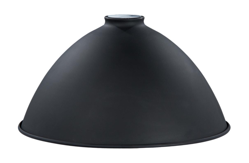 Lamp Shade: Satin Metal Dome with Flared Rim Detail