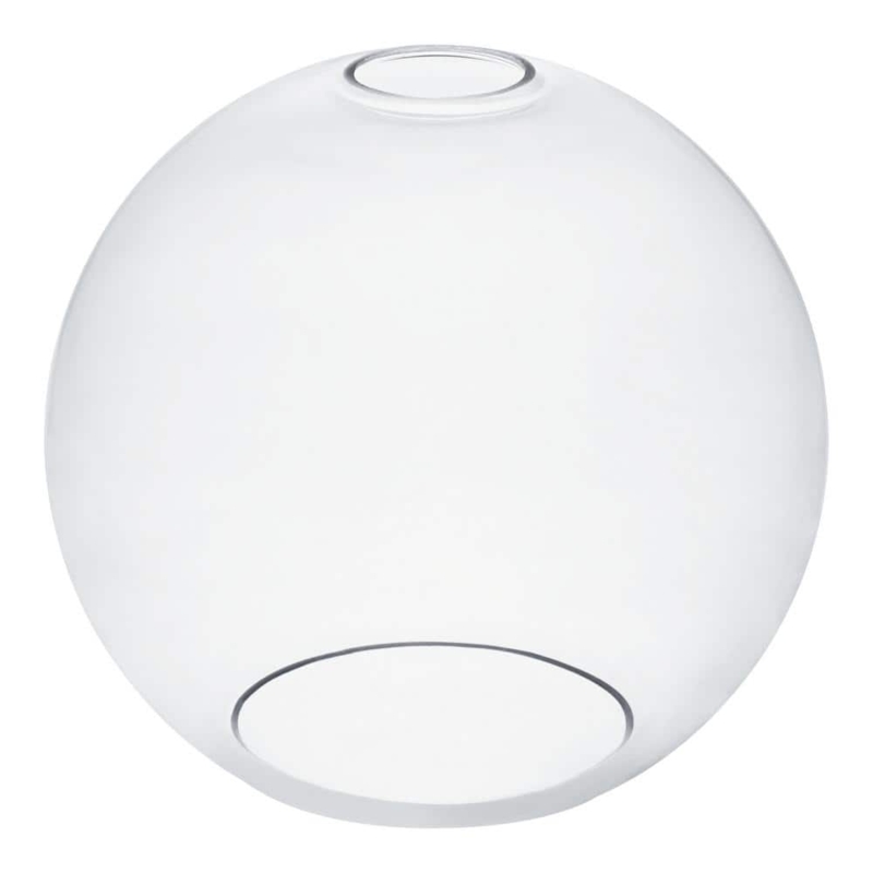 Lamp Shade: Small Clear Glass Globe Pendant Replacement Fitter Neck