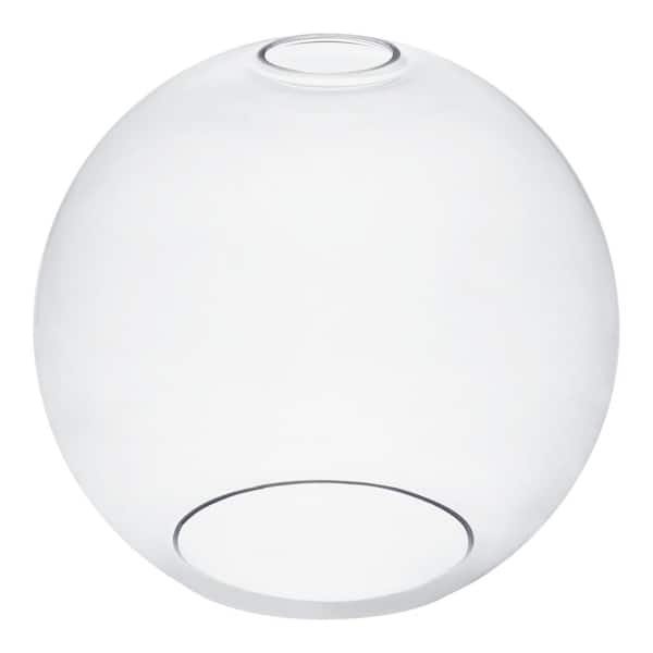 Lamp Shade: Small Glass Globe Spherical Minimalist Glossy Airy