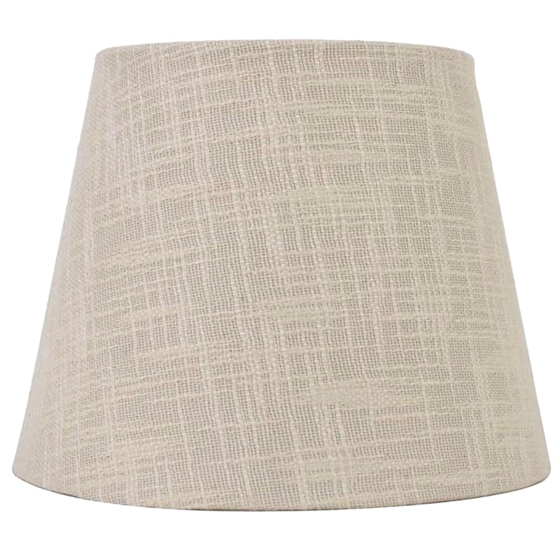 Lamp Shade Small Scale Tapered Drum Linen Weave Transitional Style