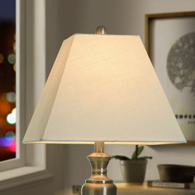 Lamp Shade Tapered Square White Polyester Matte Transitional