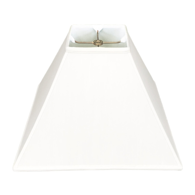 Lamp Shade White Sharp Corners Tapered Minimalist Geometric Style
