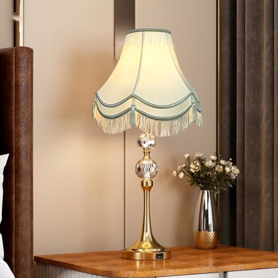 Lampshade Double Scallop Tassel Fringe Gold Braid Victorian