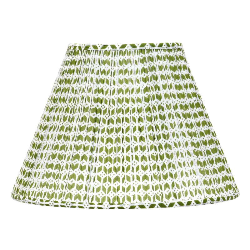 Lampshade Forest Green Geometric Lattice Print Empire Tapered Traditional