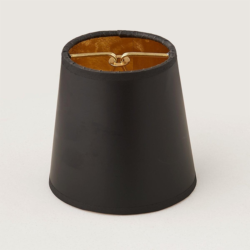 Lampshade: Paper Empire with Gold Moiré Texture