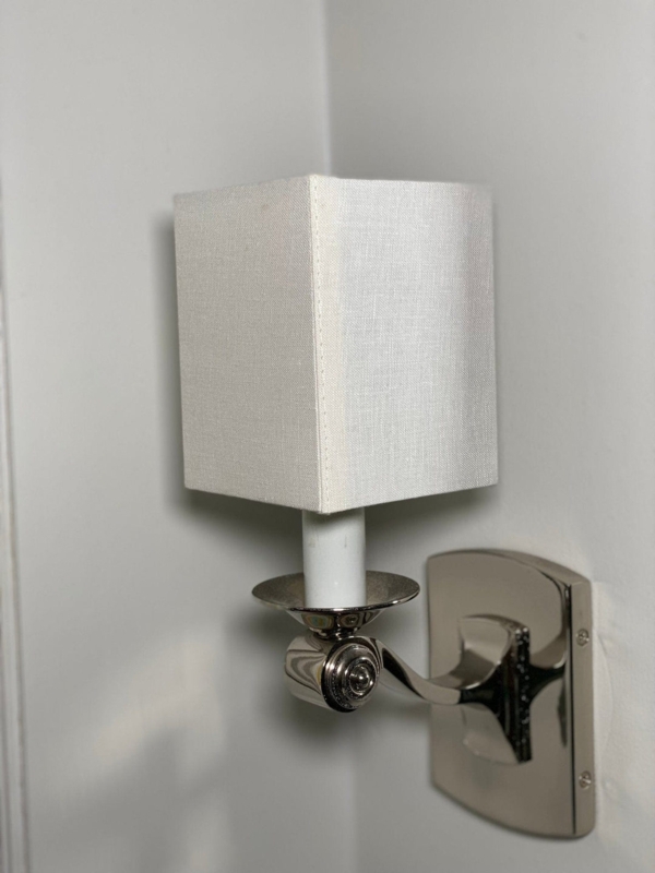 Lampshade Rectangular Tapered Linen Like Sconce Shade Replacement