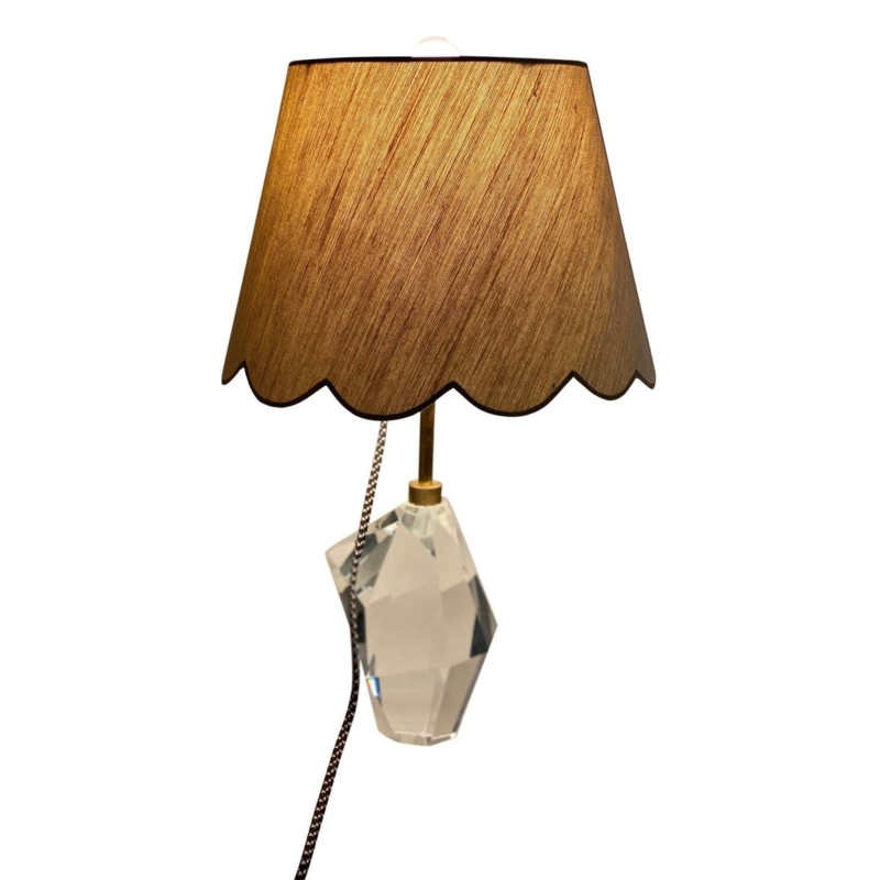 Lampshade Scalloped Edge Bell Shape Cottage Core Trim Organic