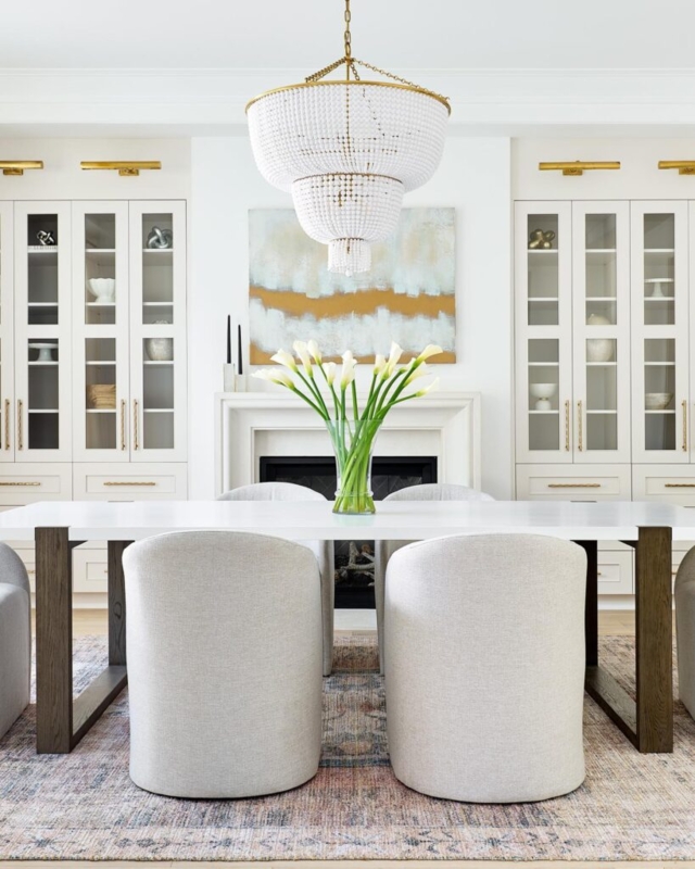 Large Black Two Tier Chandelier, Modern Farmhouse Dining Room Lighting