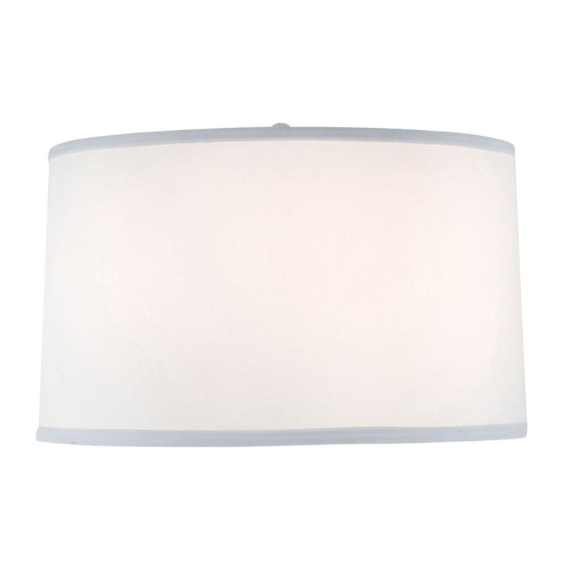 Large Drum Lamp Shade with Linen-Like Texture
