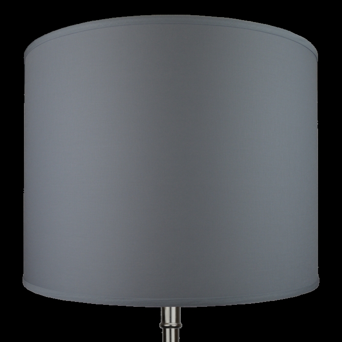 Large Drum Lampshade with Washer Attachment, Woven Texture