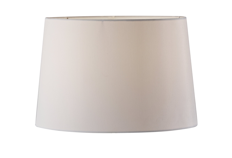 Large Empire Lamp Shade, Clean White Fabric, Traditional Style