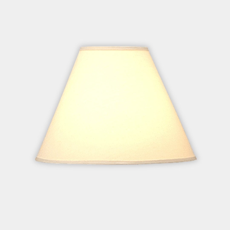 Large Empire Lamp Shade in Cream Linen-Like Fabric