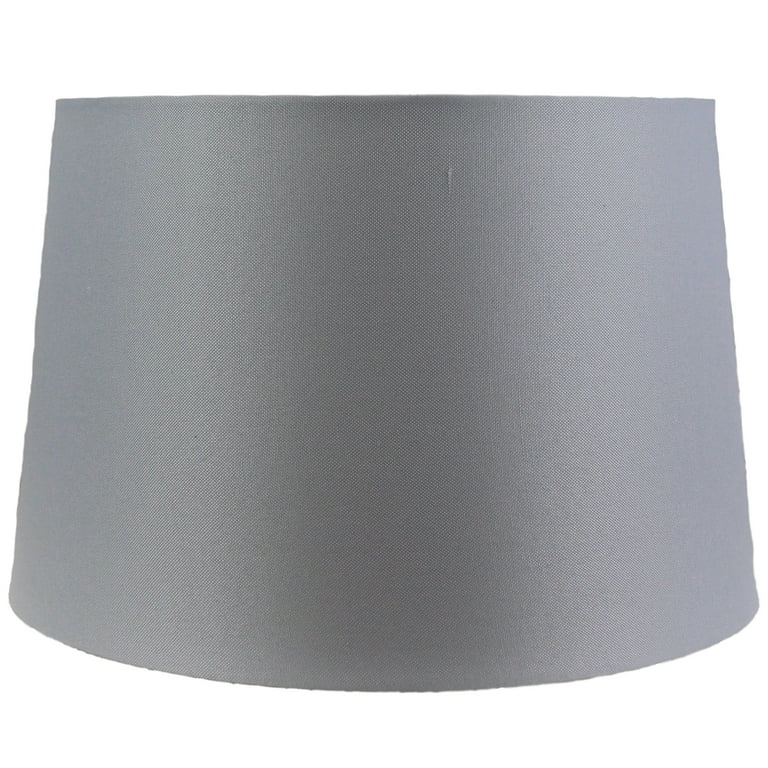 Large Scale Drum Lamp Shade in Neutral Woven Fabric