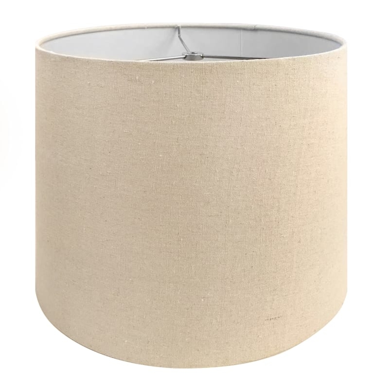 Light Tan Tapered Drum Lamp Shade Linen Like Texture Versatile