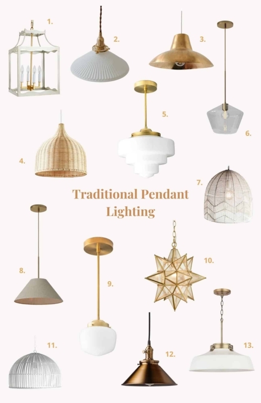 Lighting Fixture Collection Mixed Finishes Traditional Silhouettes
