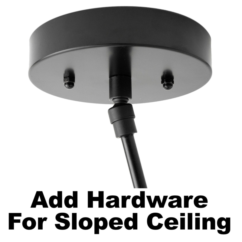 Lighting Hardware Matte Black Adjustable Swivel Joint Rod
