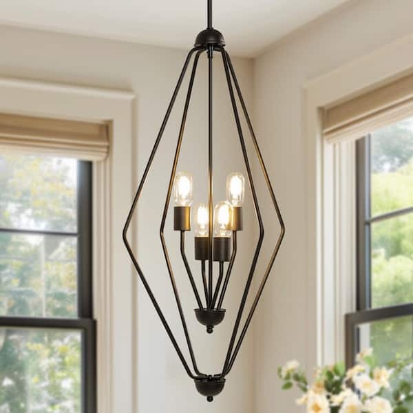 Linear Chandelier Cylindrical Glass Shades Matte Finish Geometric