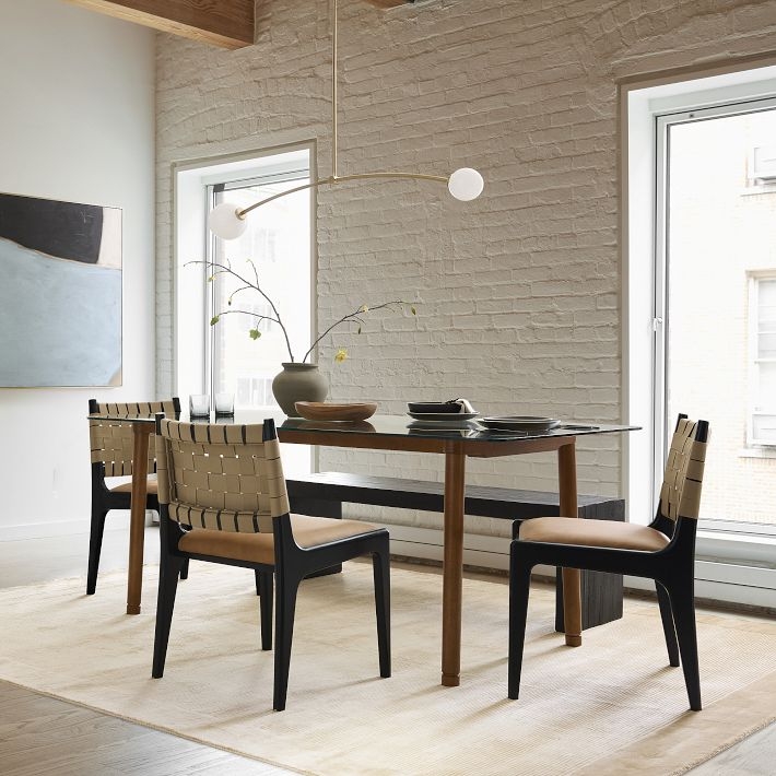 Linear Chandelier with Fabric-Like Cylinder Shades and Metal Frame