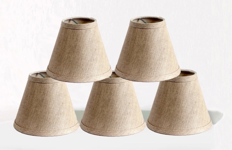 Linen 6-inch Chandelier Lamp Shades - 6 Colors  urbanest