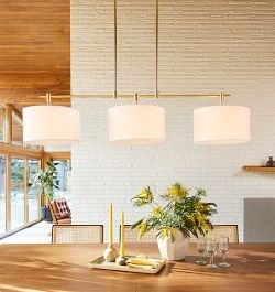 Linen Shade Pendant All Ceiling Lighting | Rejuvenation