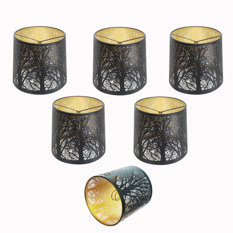 Matte Black Mini Cylinder Lampshade for Modern Industrial Styling