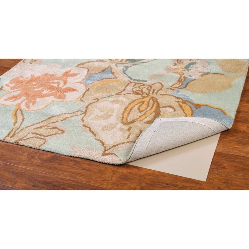 Matte White Rug Pad Waffle Grid Open Weave Non-Slip Underlay