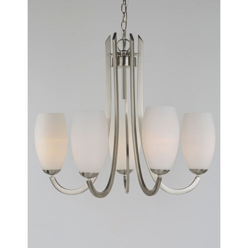 Maxim Lighting 21655SWSN Taylor 5 Light 27.5 inch Satin Nickel Chandelier  Ceiling Light