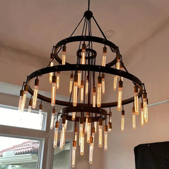 Mid-Century Modern Pendant Light Matte Black Saucer Gold Interior