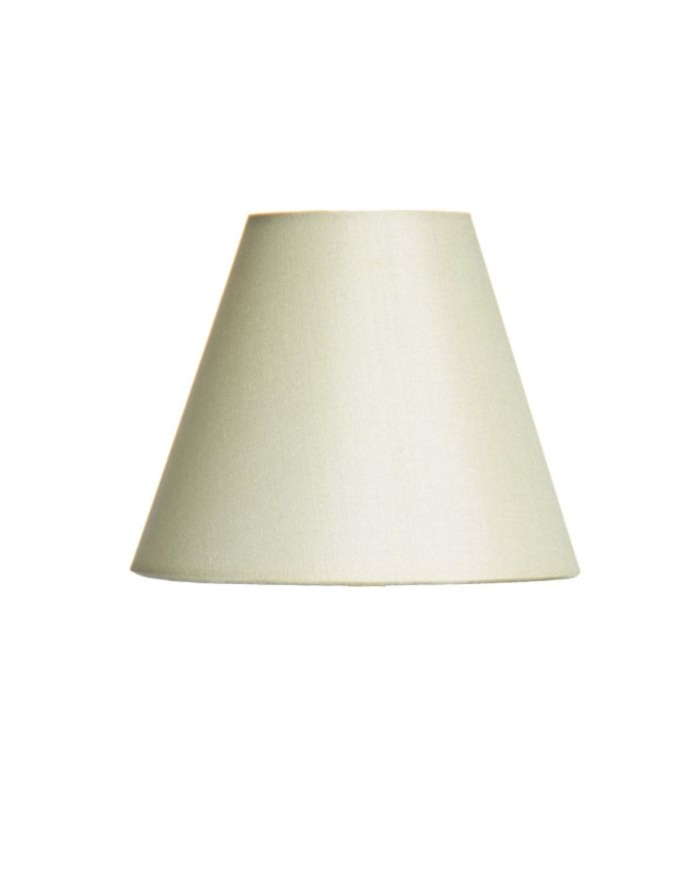 Mini Empire Lampshade Bone Silk Finish Smooth Clip On Chandelier Shade