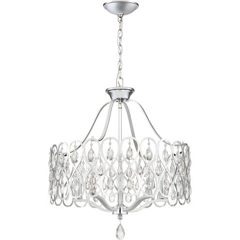 Minimalist 5-Light Chandelier Teardrop Accents Elegant Style
