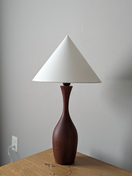 Minimalist Cone Lamp Shade in Natural Woven Cotton Fabric