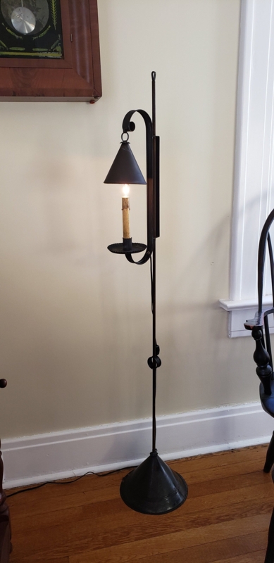 Minimalist Iron Floor Lamp Cross Base, Modern Farmhouse Floor Lamp