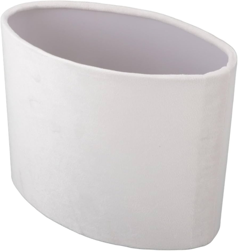 Minimalist Stark White Oval Lamp Shade for Modern Bedside