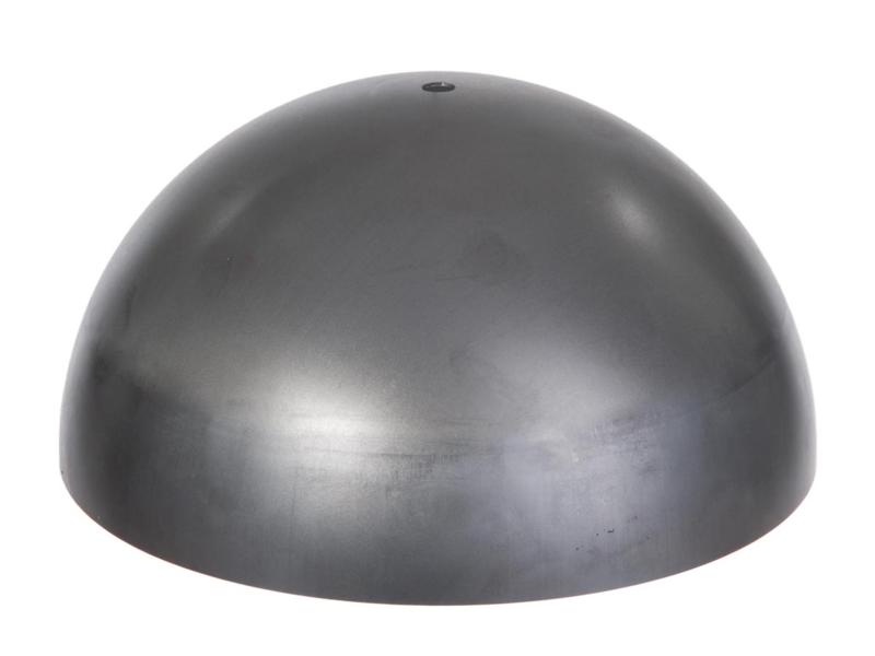 Modern Black Metal Lamp Shade, Half-Dome Shape, Matte Finish