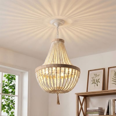Modern Brass Sputnik Chandelier: Clear Glass Globes Brass Fixture