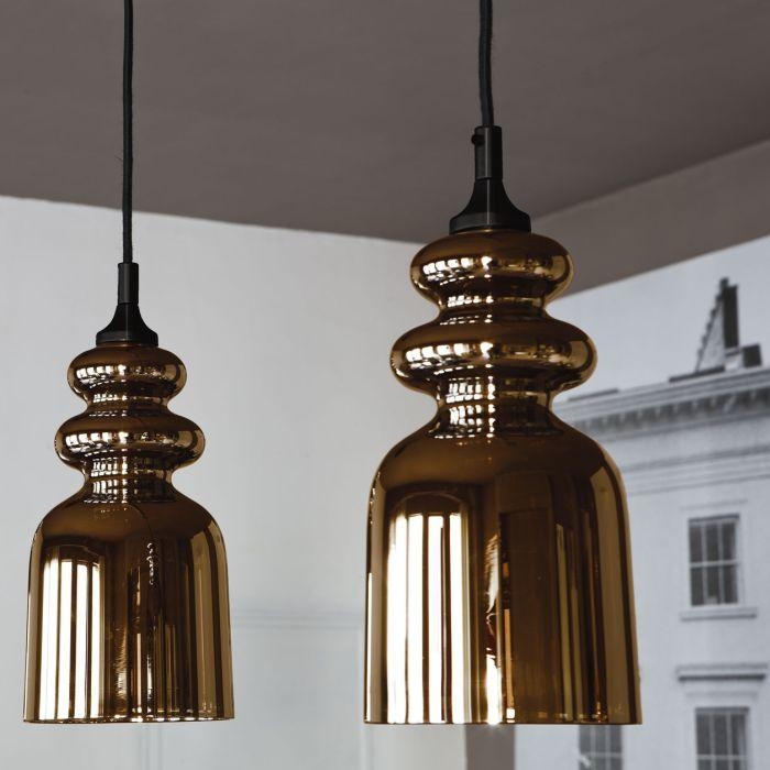 Modern Italian bronze or chromed glass designer ceiling pendant light   italian-lighting-center