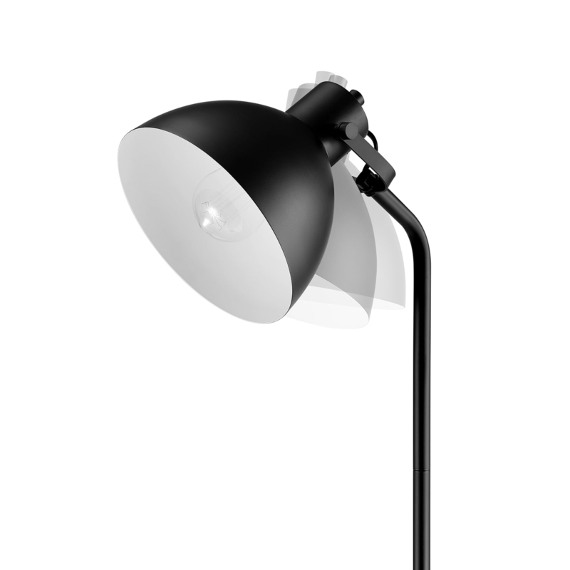 Modern Metal Task Lamp with Adjustable Bell Shade